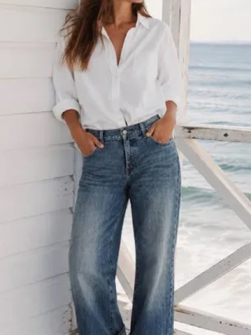 J. Crew Low rise wide leg jean in 1984 rigid size 27 NWT